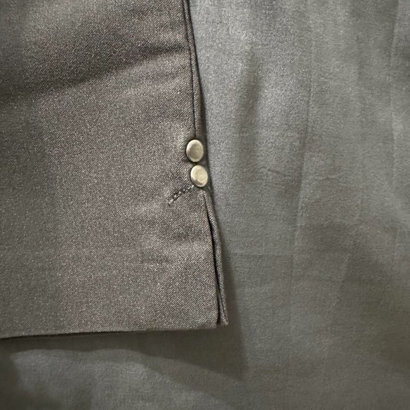 Reitmans Size 13 Dark Olive Grey Gray Dress Short Capri Pants - Picture 6 of 7